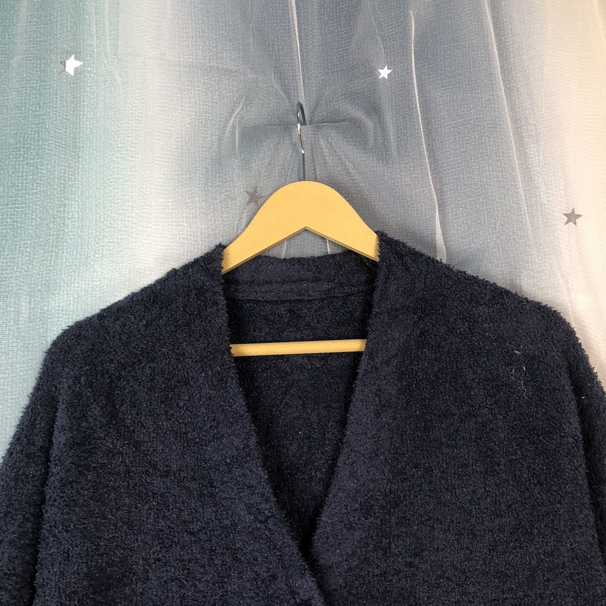 Aran Isles Knitwear × Homespun Knitwear × Japanese Brand Uniqlo Dark Blue Mohair Cardigan #894 Size M / US 6-8 / IT 42-44 - 4 Thumbnail