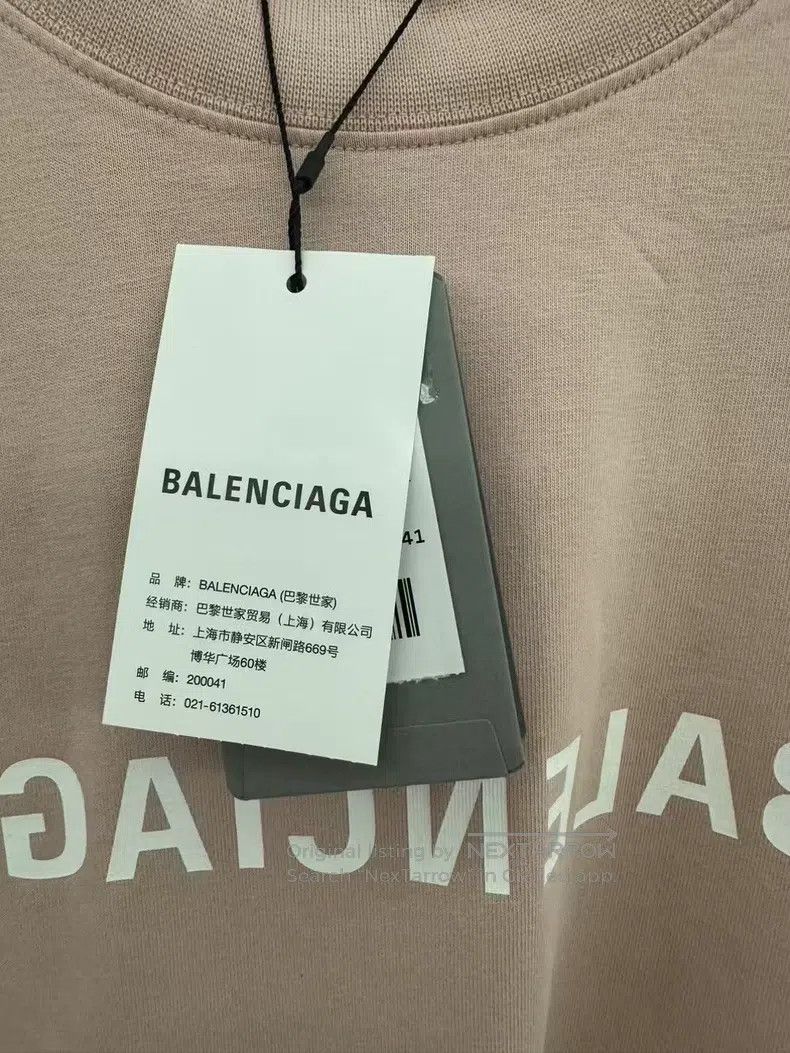 Balenciaga Balenciaga Pink Letter Short Sleeve Size US L / EU 52-54 / 3 - 5 Thumbnail