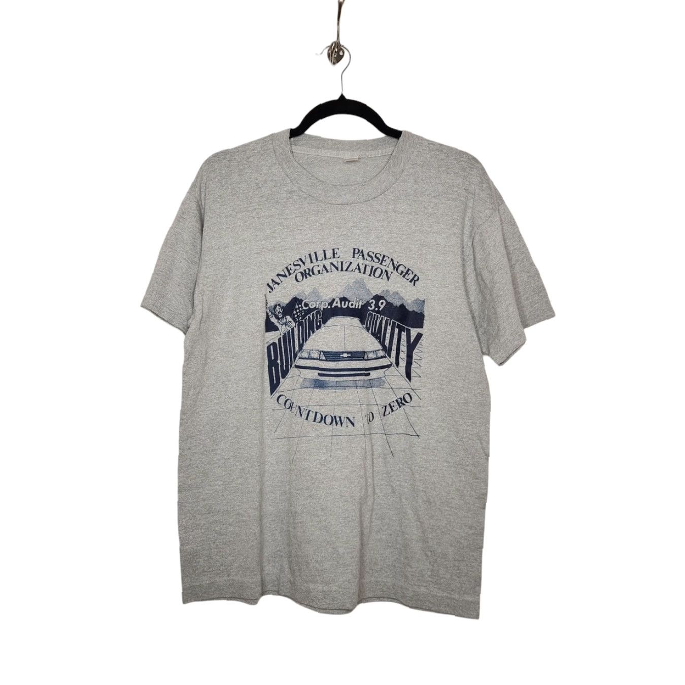 Vintage VINTAGE Janesville GM General Motor Car Single Stitch Shirt Auto Wisconsin Chevy Men’s or Unisex M Gray Shirt 90s Vintage Car Theme Size US M / EU 48-50 / 2 - 2 Thumbnail
