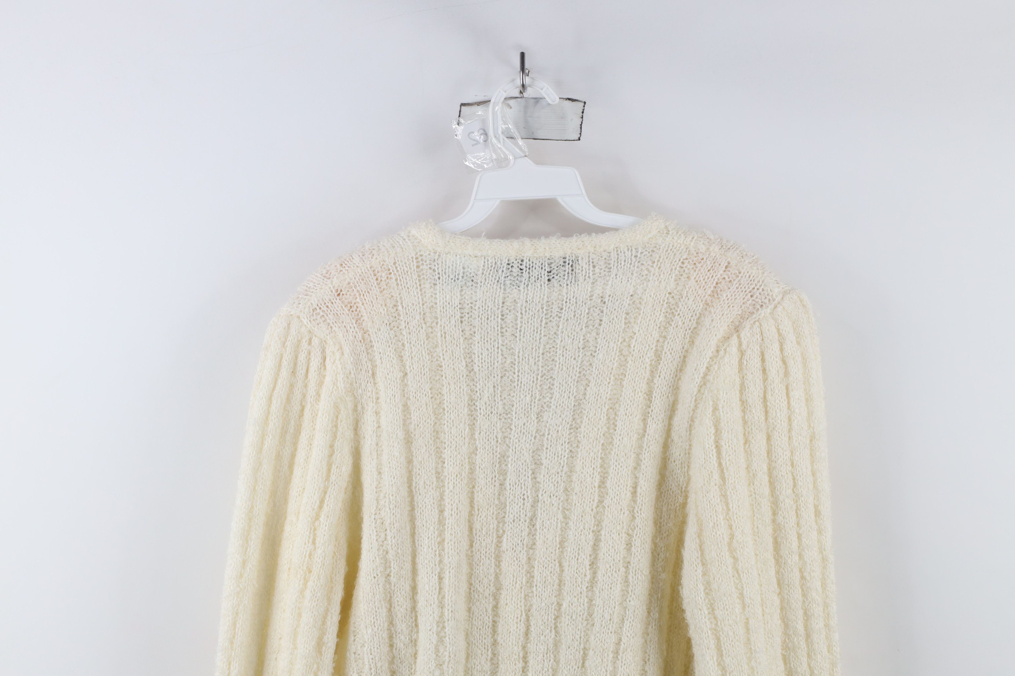 Vintage Vintage 80s 90s Streetwear Wool Blend Knit Cardigan Sweater Size S / US 4 / IT 40 - 12 Thumbnail