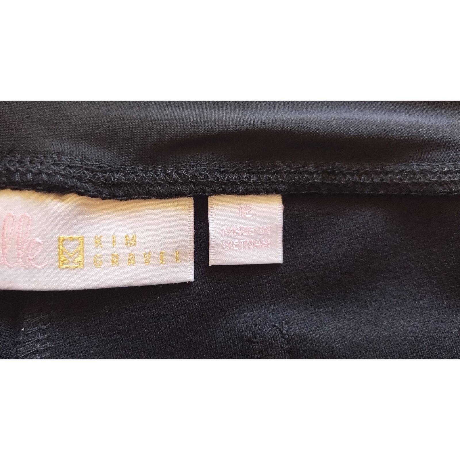 Other Belle Kim Gravel Faux Leather Black Pants Women Sz12 Size 34" / US 12 / IT 48 - 8 Thumbnail