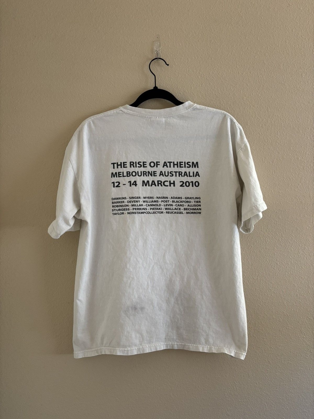 Vintage Rare 2010 Global Atheism Convention “Rise of Atheism” Tee Size US L / EU 52-54 / 3 - 2 Thumbnail