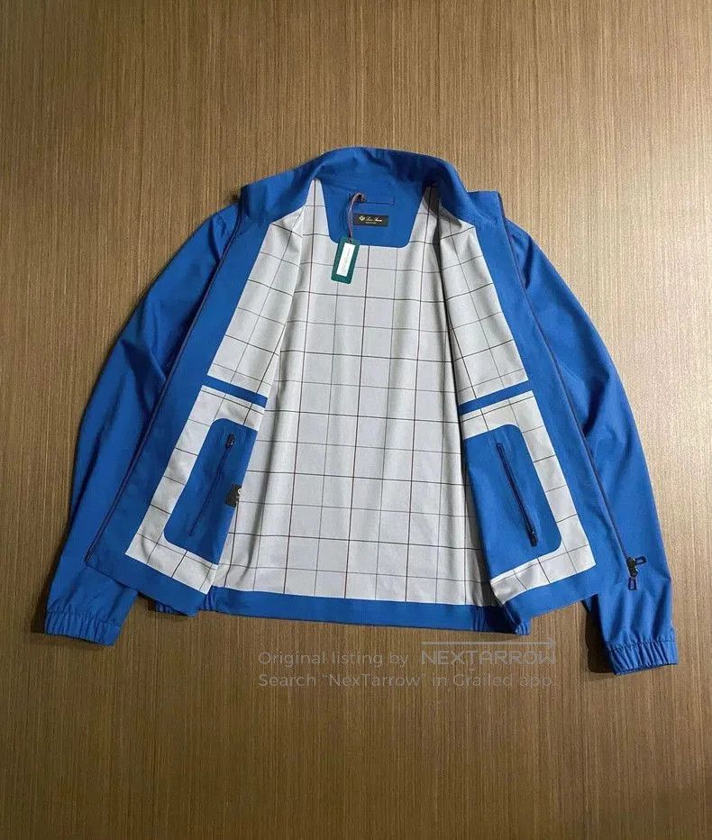 Loro Piana Loro Piana Blue Bomber Jacket. Size US L / EU 52-54 / 3 - 5 Thumbnail