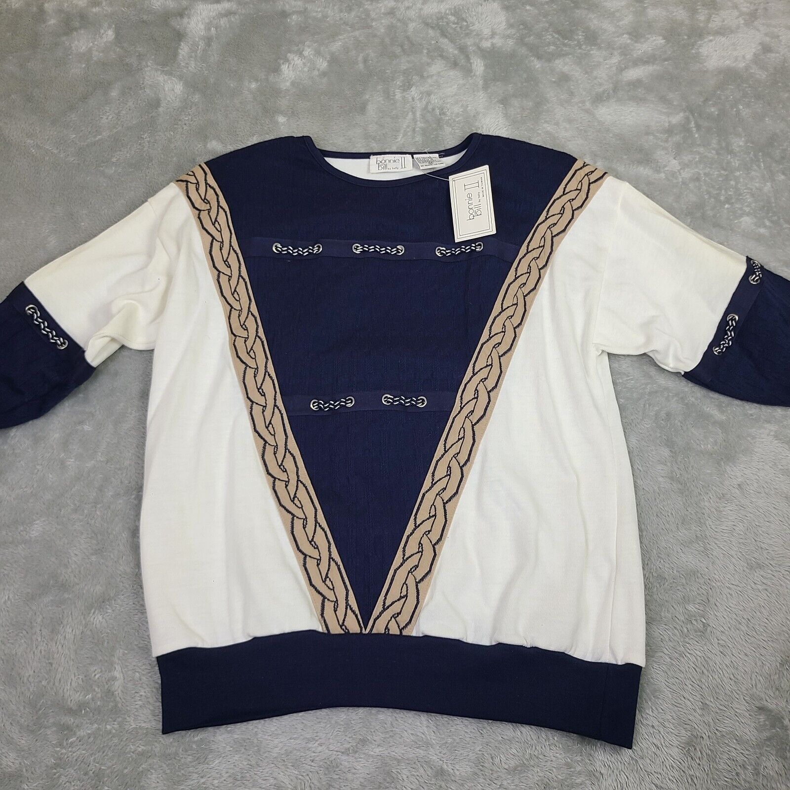 Vintage Bonnie & Bill By Holly Sweater Womens Size Medium Blouse Ret Size M / US 6-8 / IT 42-44 - 1 Thumbnail