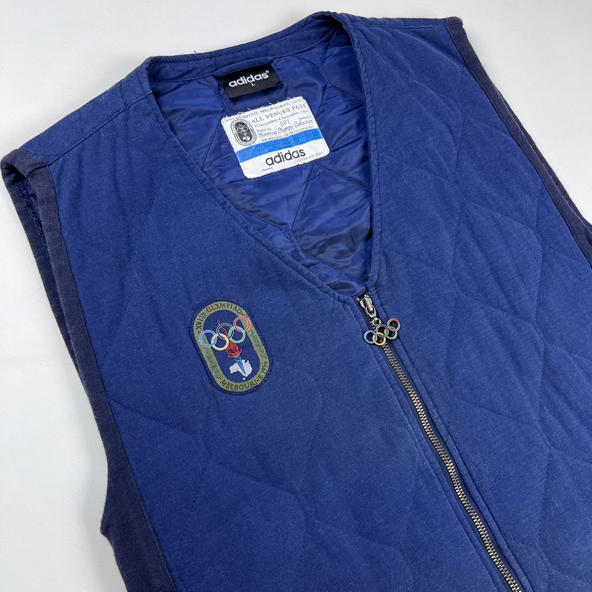 Adidas × Vintage Adidas Melbourne 1956 summer Olympics quilted vest Size US L / EU 52-54 / 3 - 2 Thumbnail