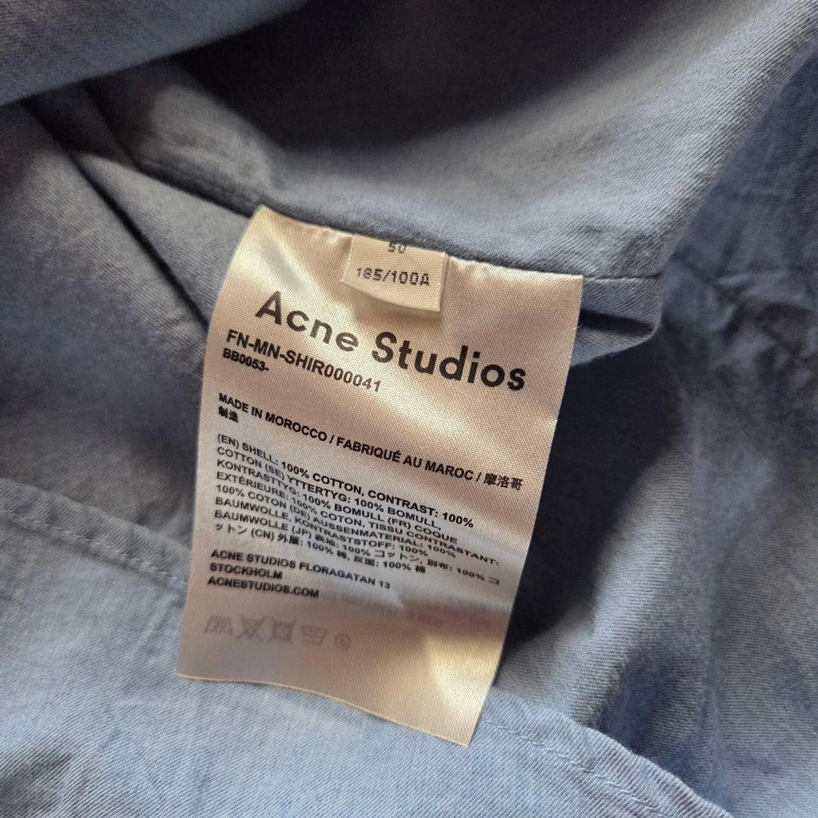 Acne Studios Acne Studios - Light Blue Button-Up Shirt Size US M / EU 48-50 / 2 - 8 Thumbnail