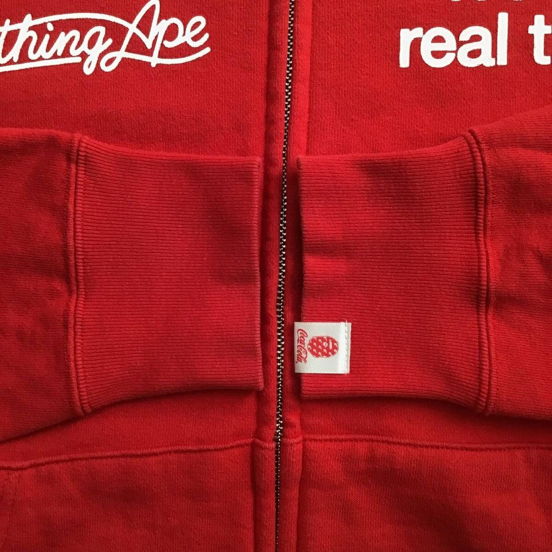 Bape × Coca Cola BAPE × COCA COLA full zip hoodie a bathing ape star BAPE STA Size US L / EU 52-54 / 3 - 6 Thumbnail