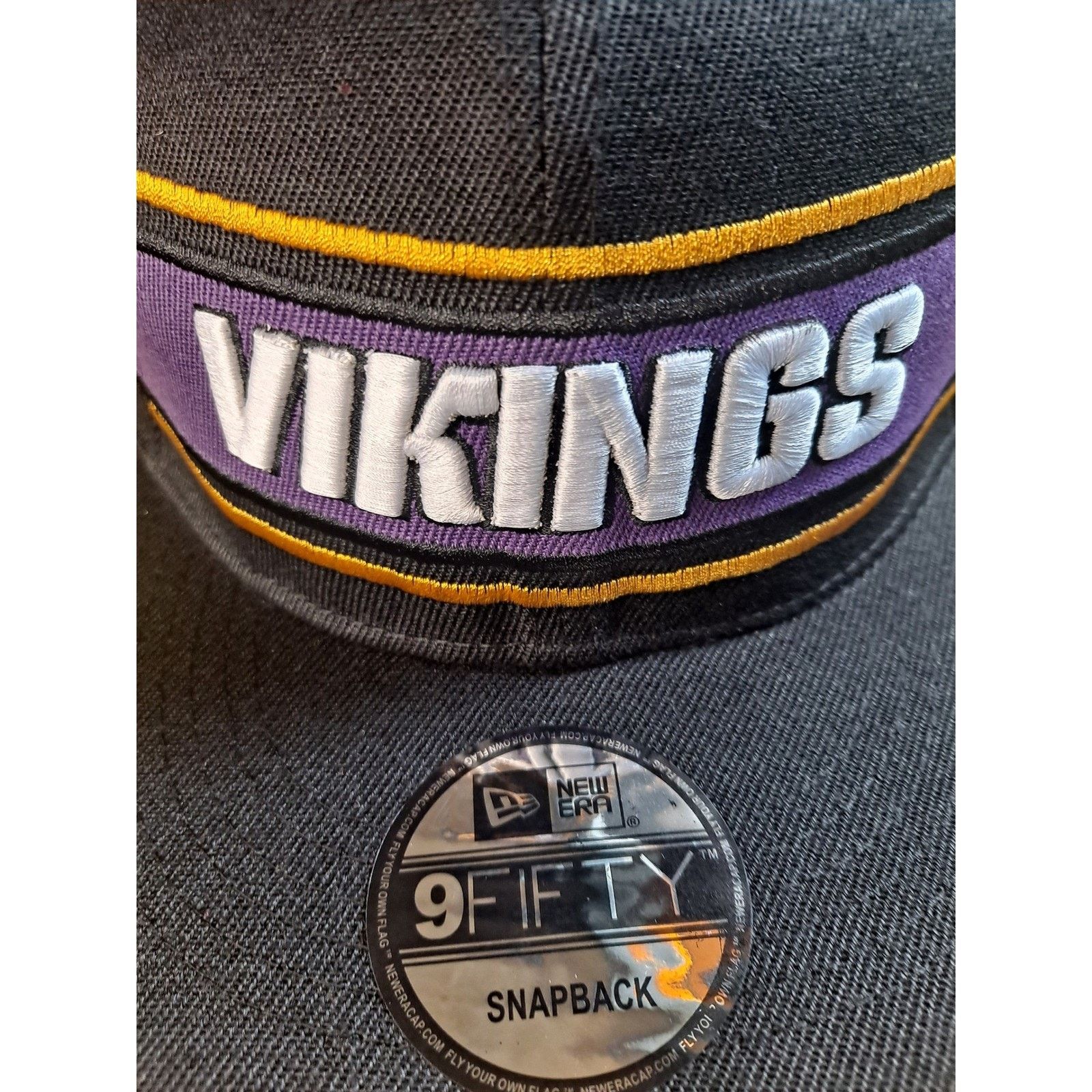 New Era Minnesota Vikings NFL New Era Snapback Hat Purple Gold Black Size ONE SIZE - 2 Thumbnail