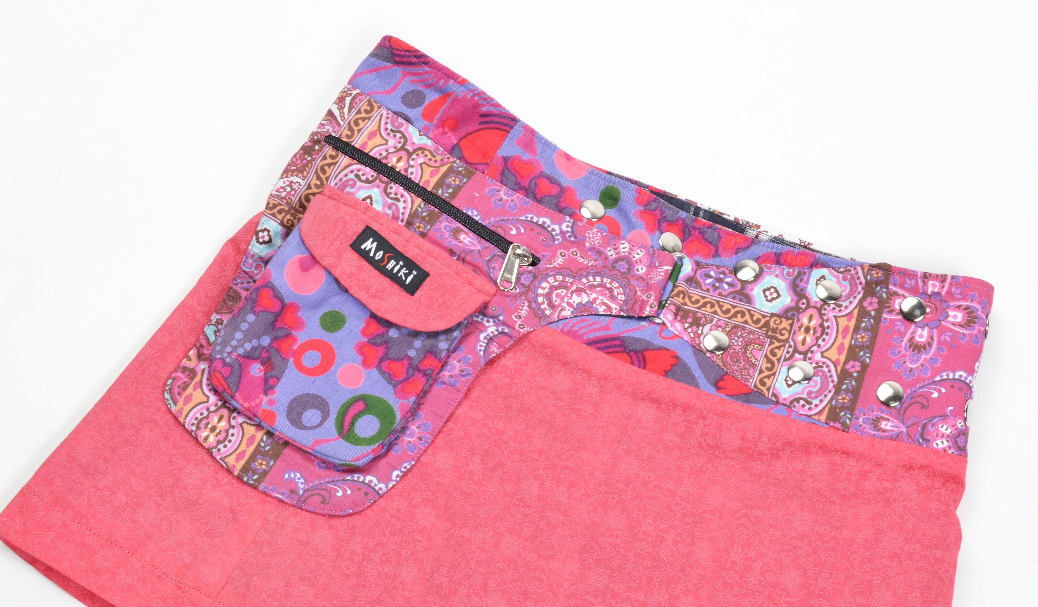 Vintage Moshiki & Nijens Y2K Reversible Wrap Mini Skirt Size 28" / US 6 / IT 42 - 2 Thumbnail