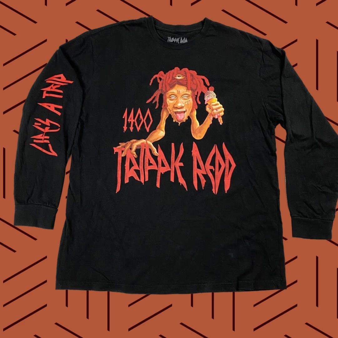 Vintage VINTAGE Trippie Redd Concert Shirt Adult XL Black Long Sleeve Graphic Hip Hop Mens Size US XL / EU 56 / 4 - 1 Thumbnail