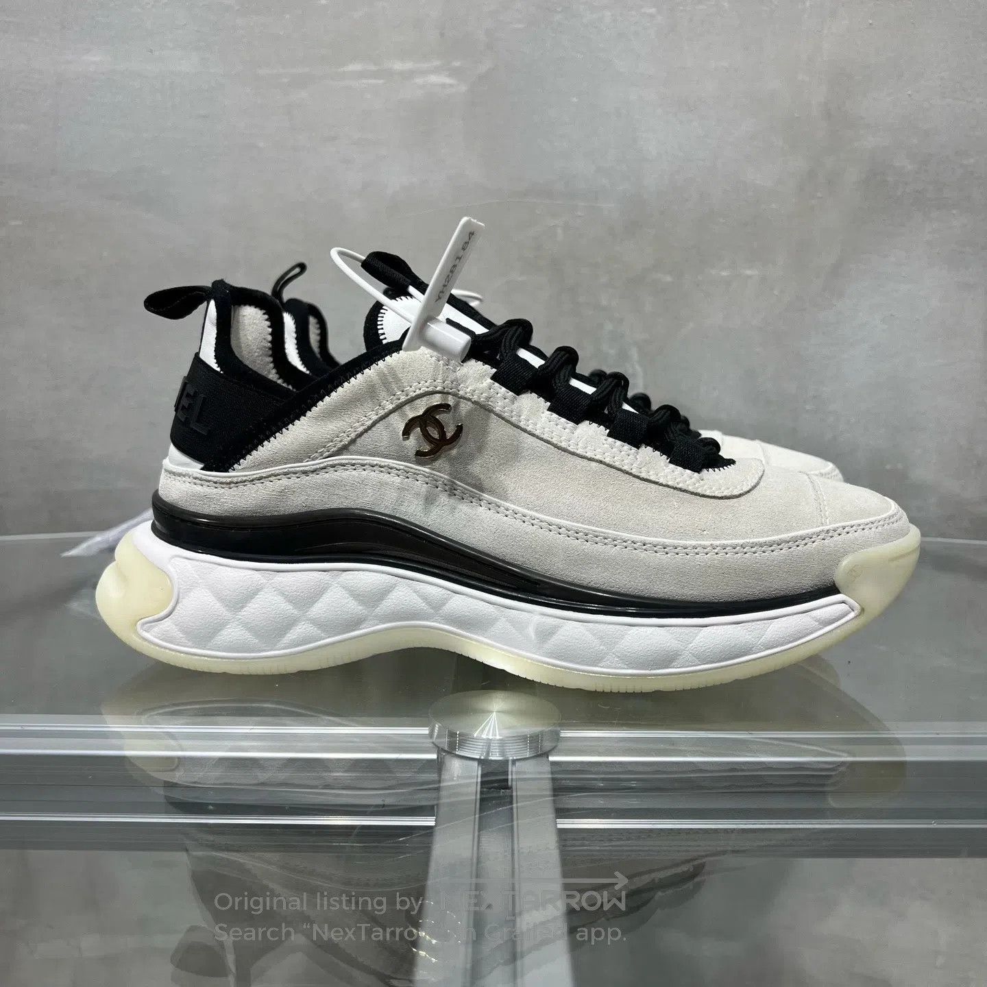 Chanel Chanel Black White Panda Air Cushion Sports Shoes| Size US 6.5 / IT 36.5 - 4 Thumbnail