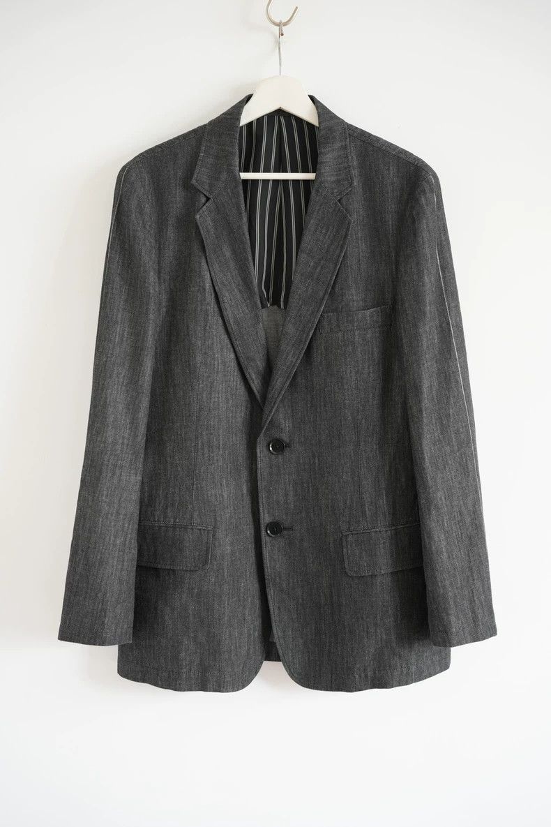 Yohji Yamamoto Yohji Yamamoto size 2 10cm Striped Sleeve White Line blaze Size 36R - 1 Thumbnail