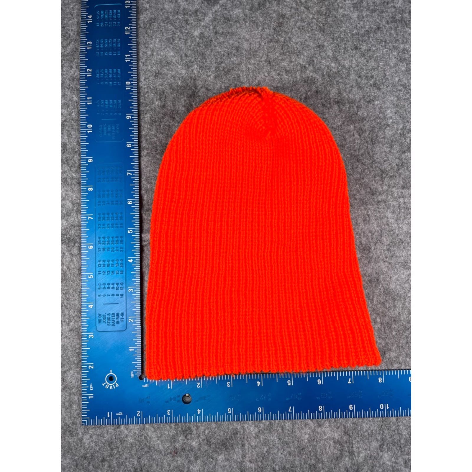 Doublet Beanie Toque Adult One Size Neon Orange Double Knit Acrylic Workwear Outdoors Shirt Unbranded Unisex Adults Beanie Neon Orange Outdoor 90s Size ONE SIZE - 4 Thumbnail