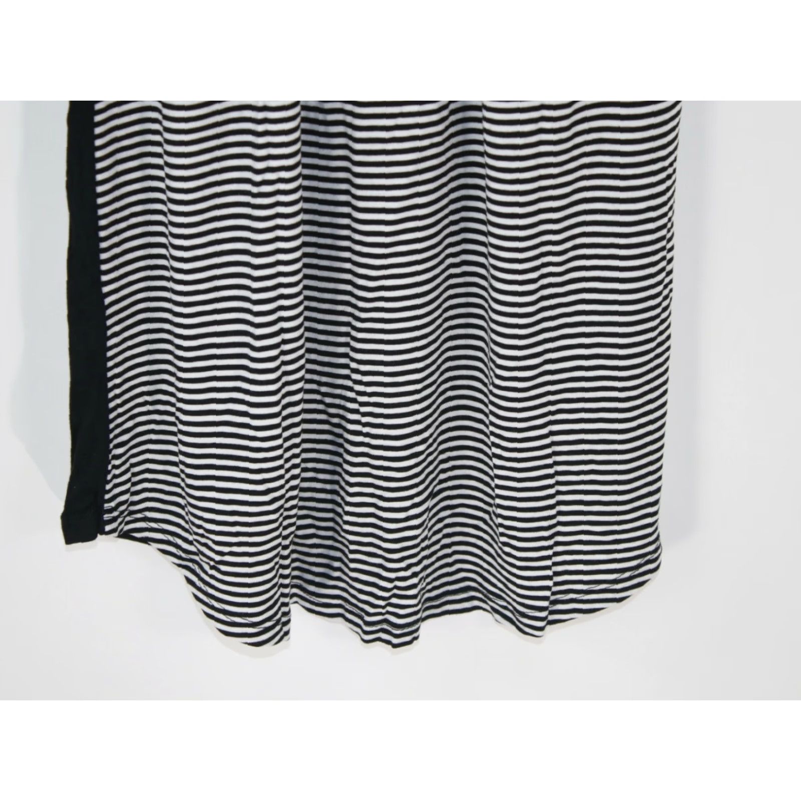 Vintage Curvy Couture Womens Striped Sleeveless Sleep Tank Shirt Size Small Black Size S / US 4 / IT 40 - 6 Thumbnail
