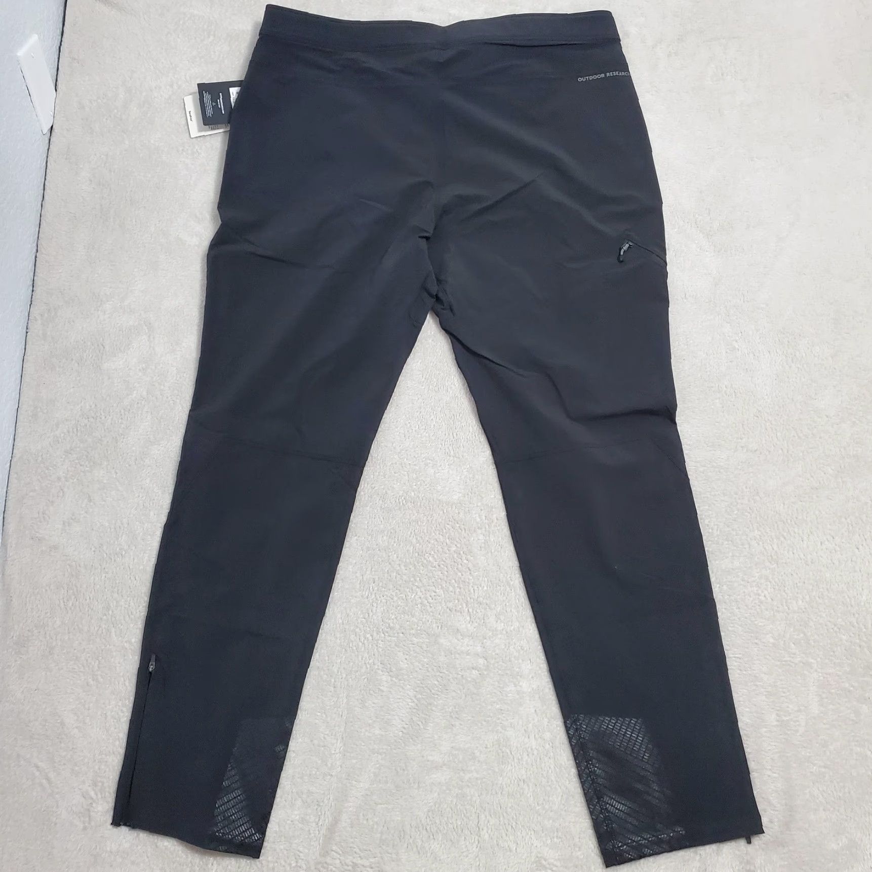Outdoor Research VINTAGE Outdoor Research Cirque Lite Pants Men XL Black Stretch Adj Belt Hiking Climbing Size US 36 / EU 52 - 2 Thumbnail