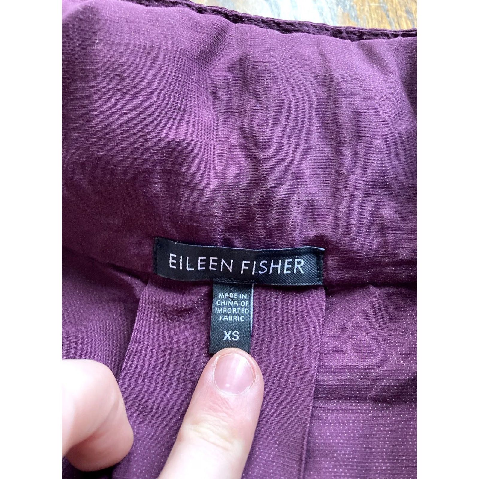 Eileen Fisher Eileen Fisher Womens Purple Windbreaker Jacket Size XS Zip Snap Casual Outdoor Size XS / US 0-2 / IT 36-38 - 5 Thumbnail