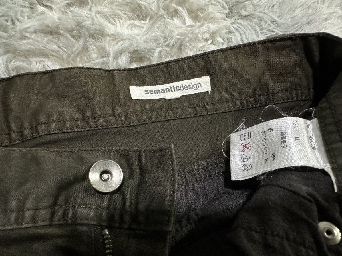 semanticdesign 🔥Sick Y2K Semantic Design Multi Pockets Cargo Pants Zipper Size US 34 / EU 50 - 10 Thumbnail