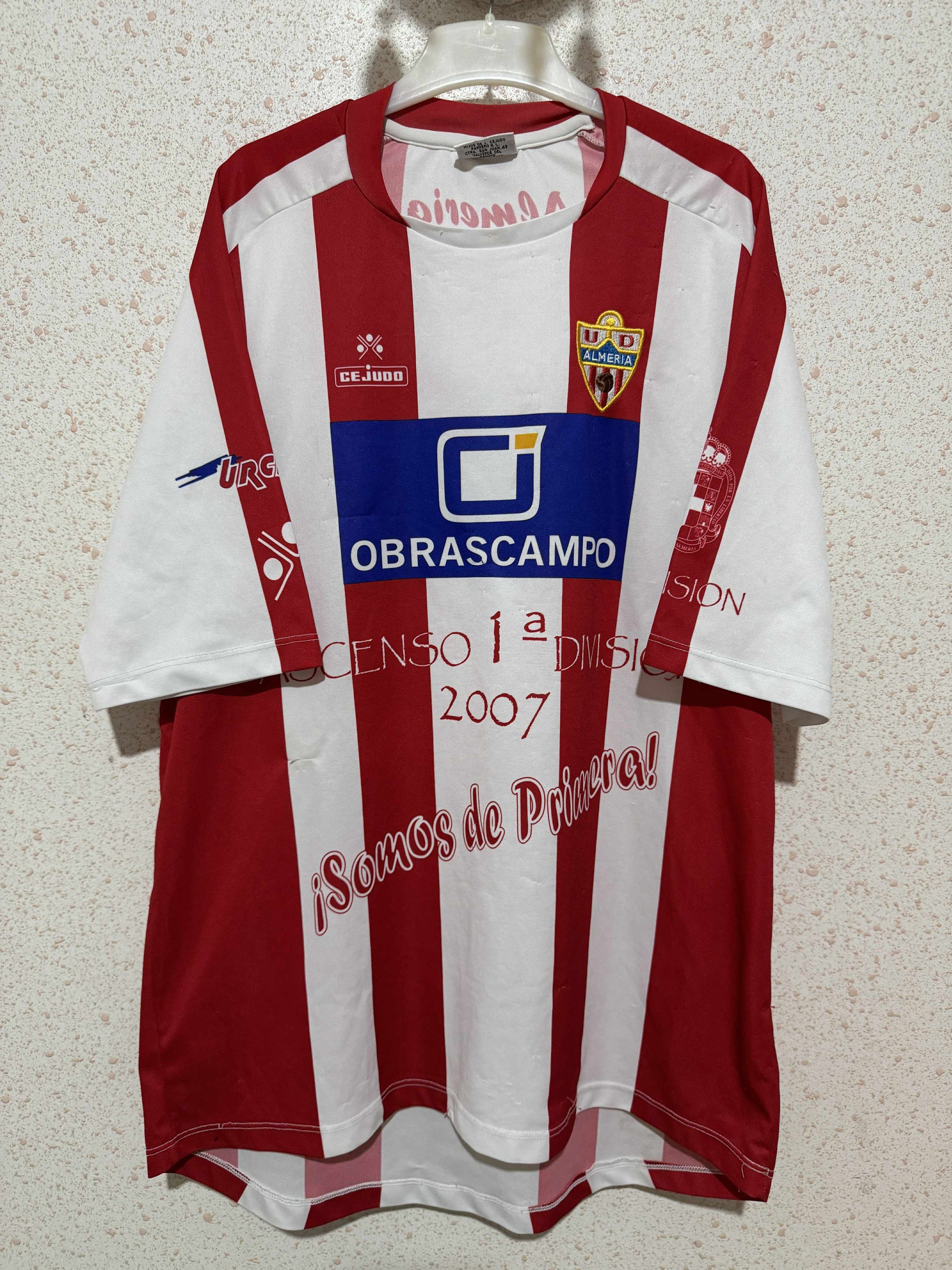 Vintage Almeria 2006/07 Celebration Promotion La Liga Special Shirt Size US XXL / EU 58 / 5 - 1 Thumbnail