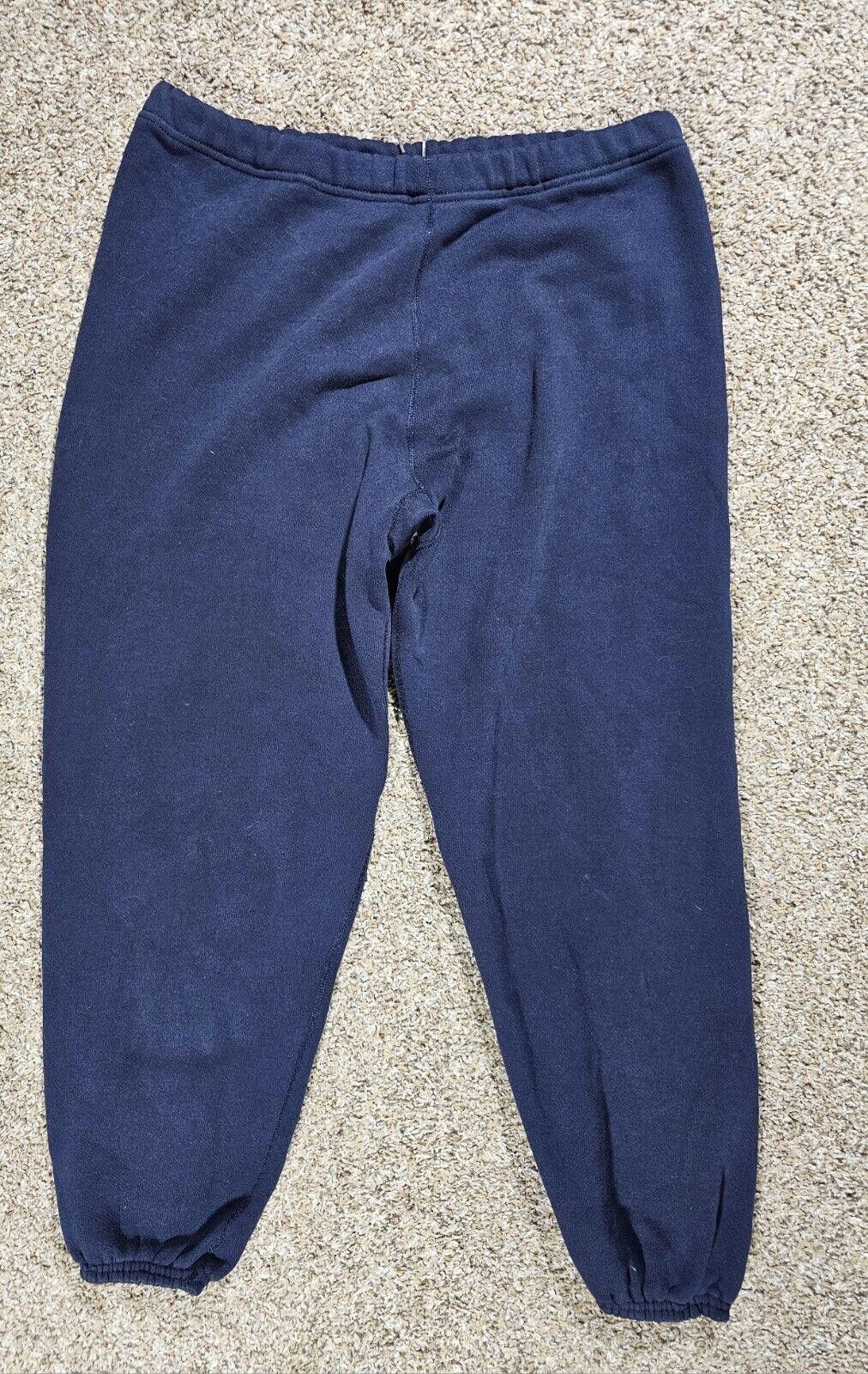 Designer Vintage Discus Athletic Sweatpants XL Blue Cuffed Joggers Size US 36 / EU 52 - 1 Thumbnail