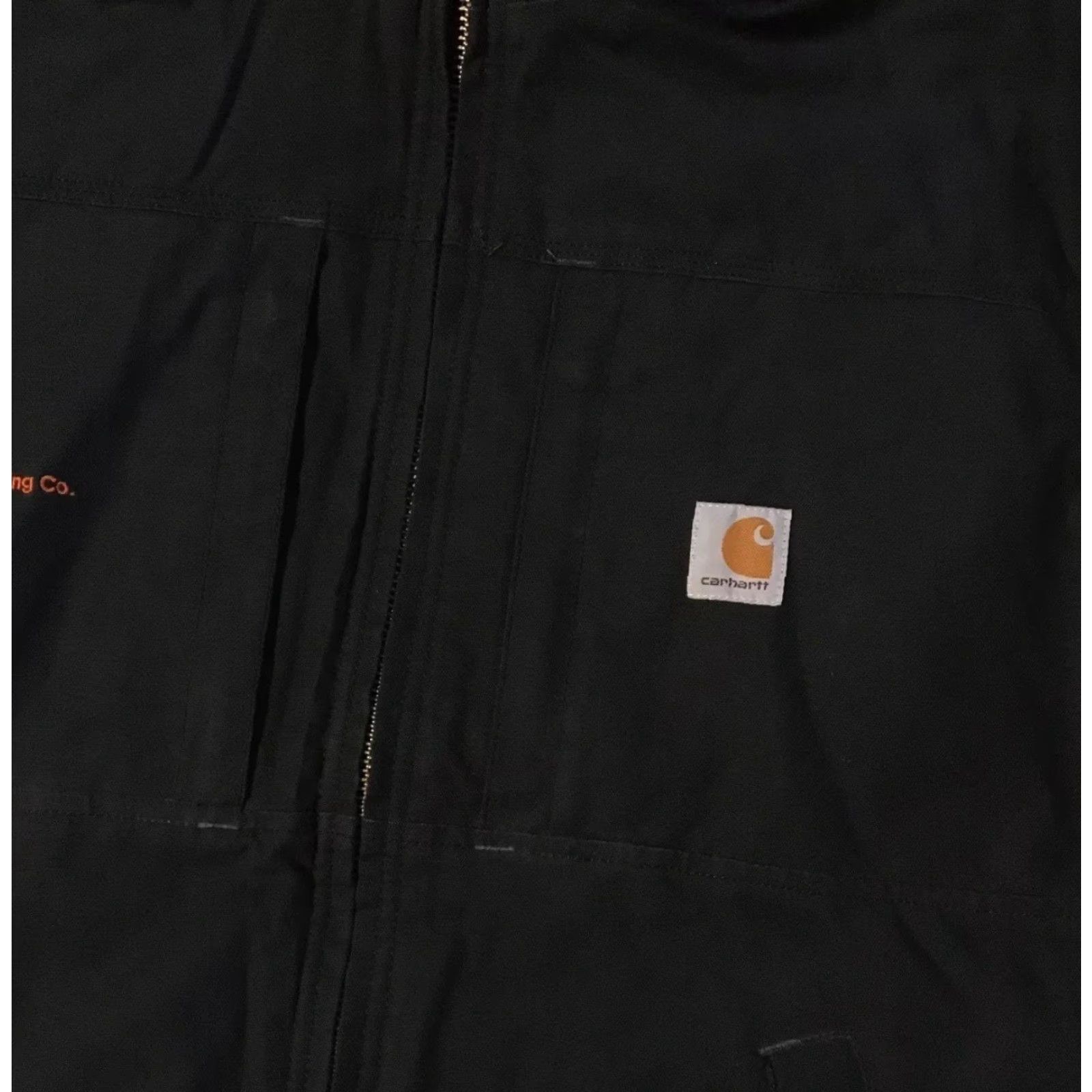 Carhartt VINTAGE Carhartt Jacket L Black 3M Quick Duck Hooded Me chanic Grunge 90s Trucker biker Punk 80s Mens Size US L / EU 52-54 / 3 - 5 Thumbnail