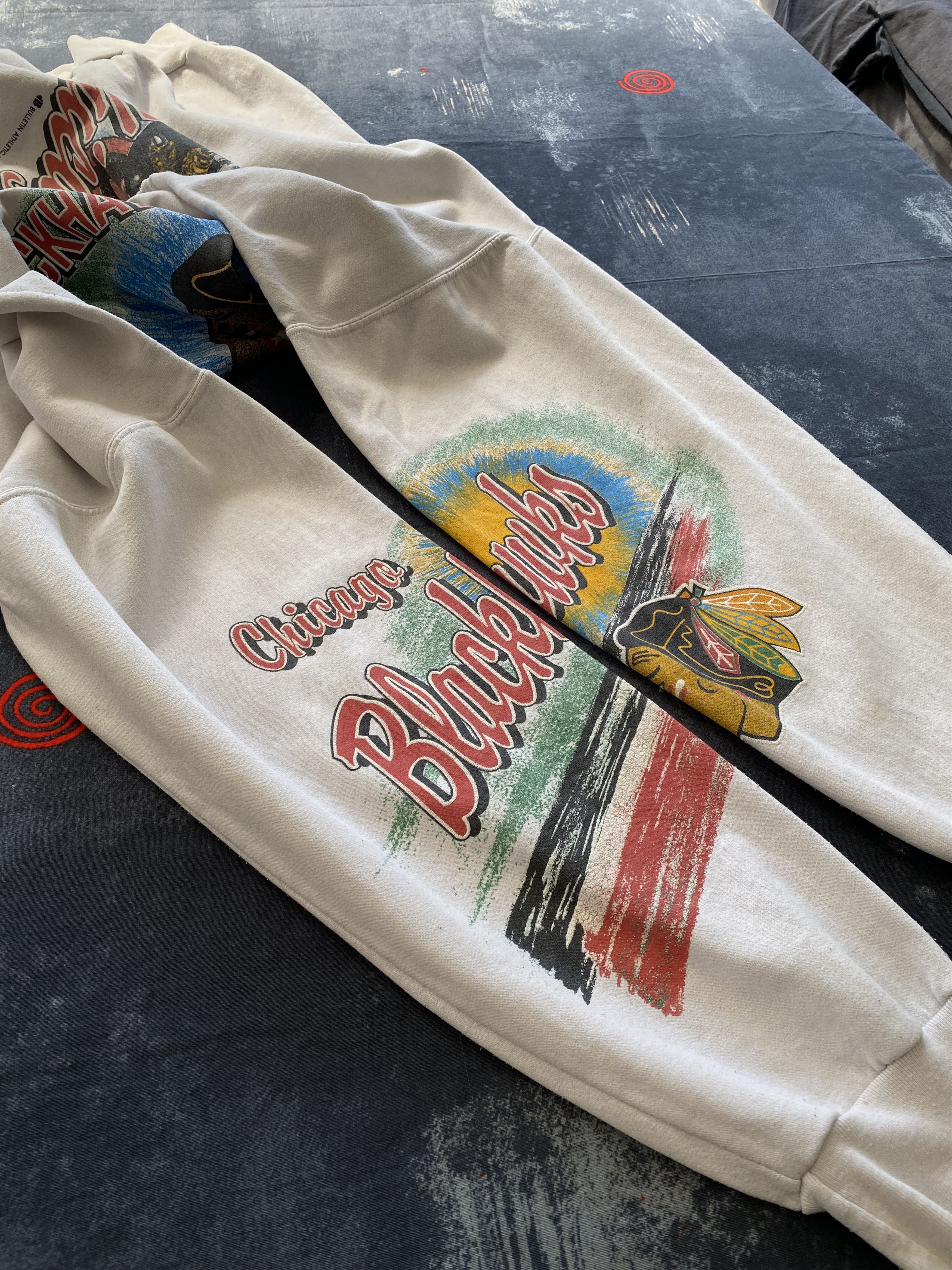 NHL × Vintage Chicago Blackhawks Vintage 1993 NHL Sweatshirt Size US XXL / EU 58 / 5 - 25 Thumbnail