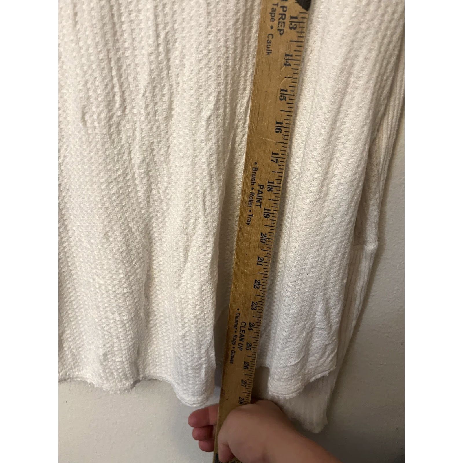 Vintage We the Free People Size Small Don't You Want Me Cowl Neck Top White Size S / US 4 / IT 40 - 4 Thumbnail