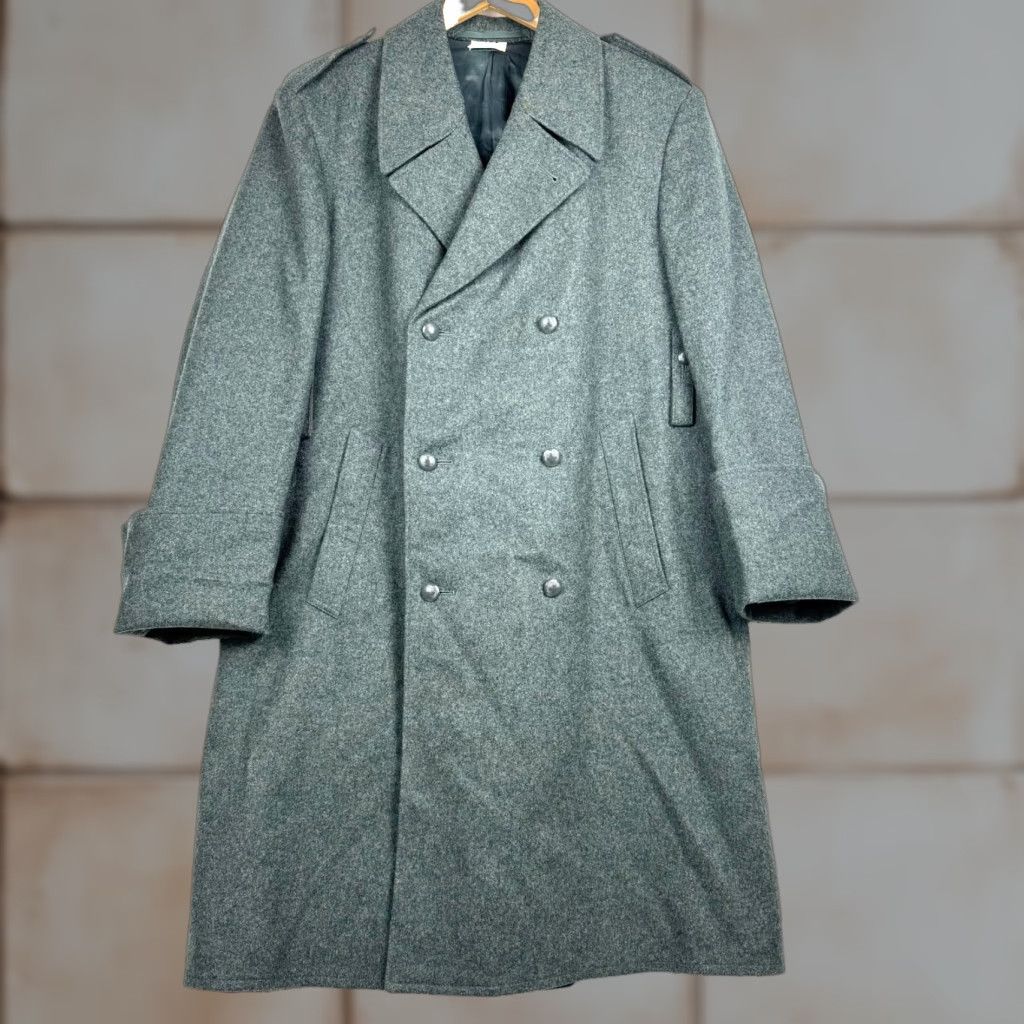 Doublet VINTAGE Swiss Army Coat EU 46BB Long Trench Wool Overcoat Army Mens L Green Winter Size US L / EU 52-54 / 3 - 1 Thumbnail