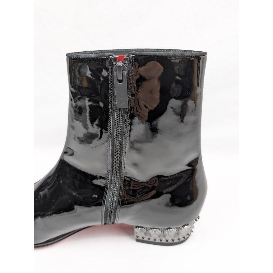 Christian Louboutin o1rshd1 Lipsiboot 35mm Patent Leather Boot in Black Size US 12 / EU 45 - 13 Thumbnail