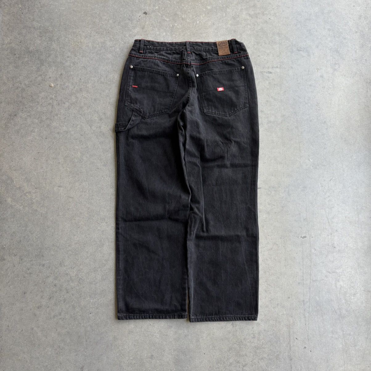 Ecko Unltd. Vintage Y2K Baggy Ecko Jeans Black Carpenter Pants 34x32 Size US 34 / EU 50 - 19 Thumbnail