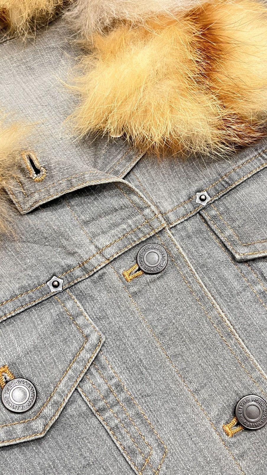 Japanese Brand 2000s Fur Trucker denim jacket Size S / US 4 / IT 40 - 4 Thumbnail