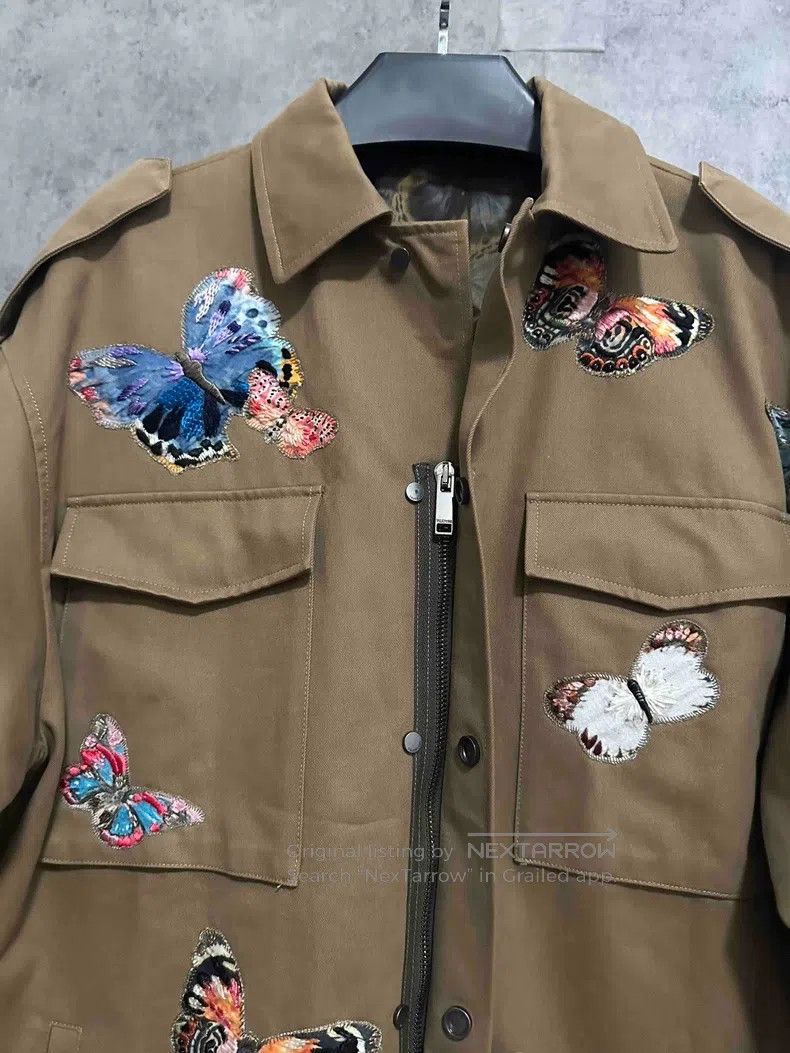 Valentino Valentino Butterfly embroidered jacket coat Size US M / EU 48-50 / 2 - 2 Thumbnail