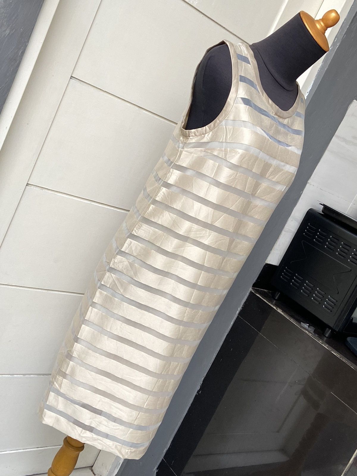 Max Mara MAX MARA Striped Midi Dress Size XS / US 0-2 / IT 36-38 - 9 Thumbnail