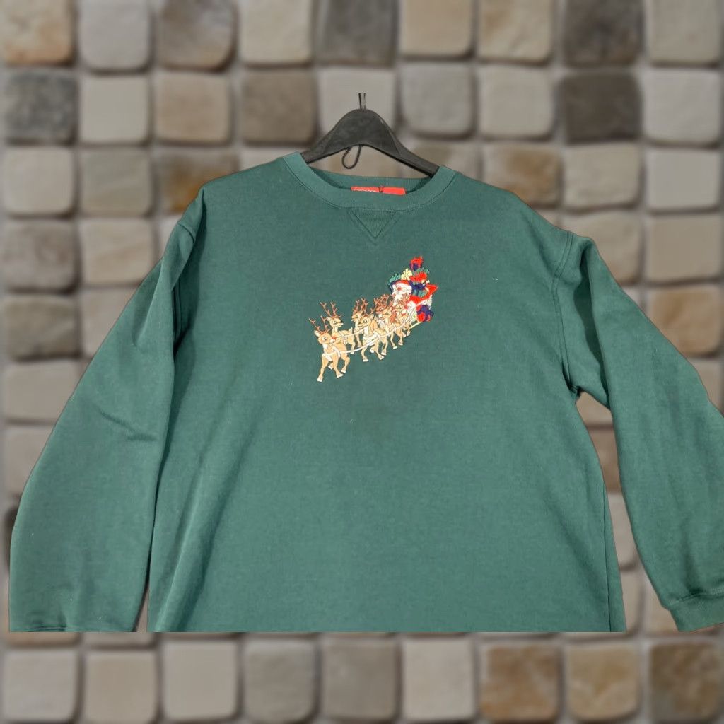 Vintage Rudolph The Red Nosed Reindeer Christmas Sweatshirt Womens Large Green Size L / US 10 / IT 46 - 1 Thumbnail