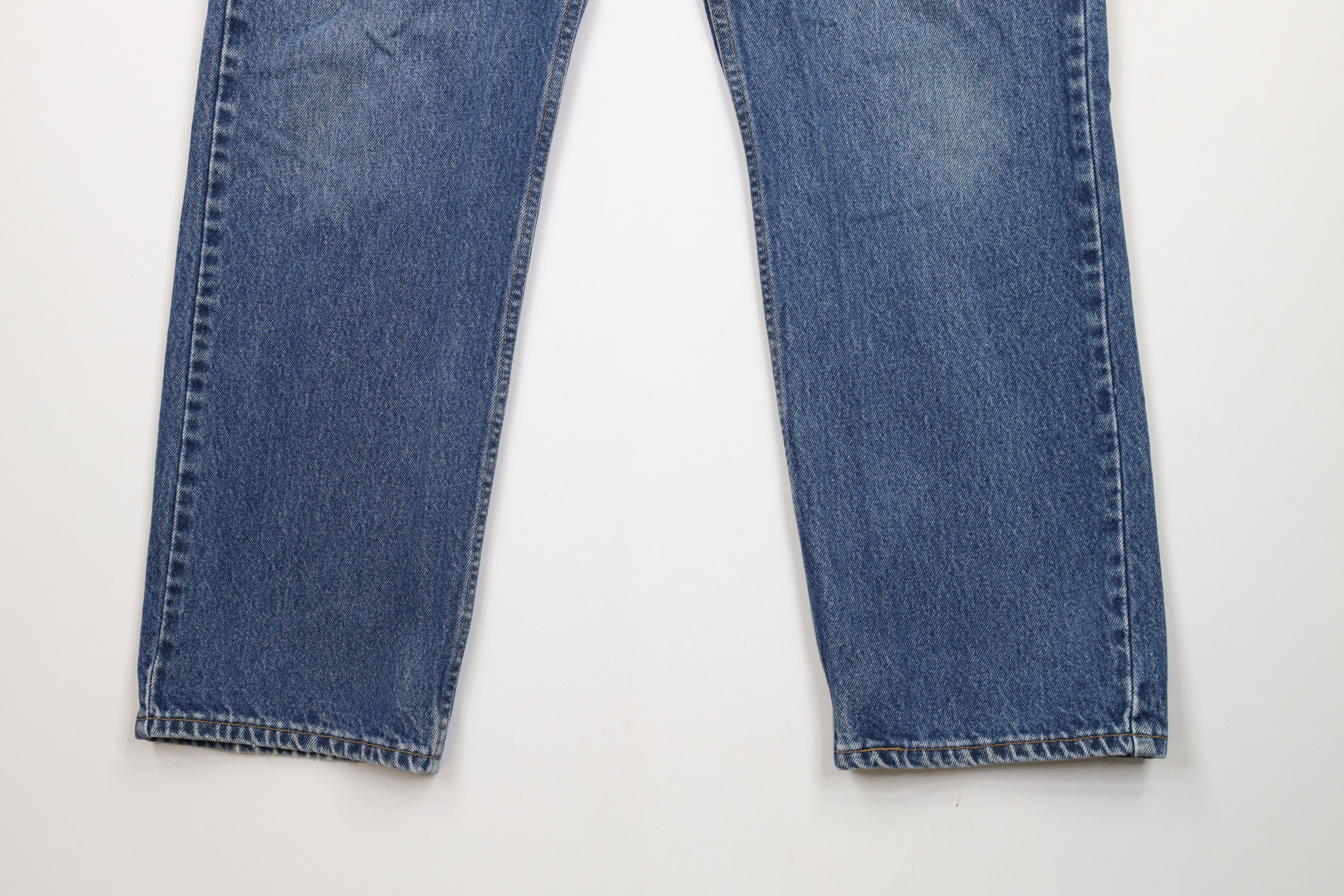 Levi's × Vintage Vintage 90s Levis 505 Regular Fit Denim Jeans Blue Cotton Size US 34 / EU 50 - 4 Thumbnail