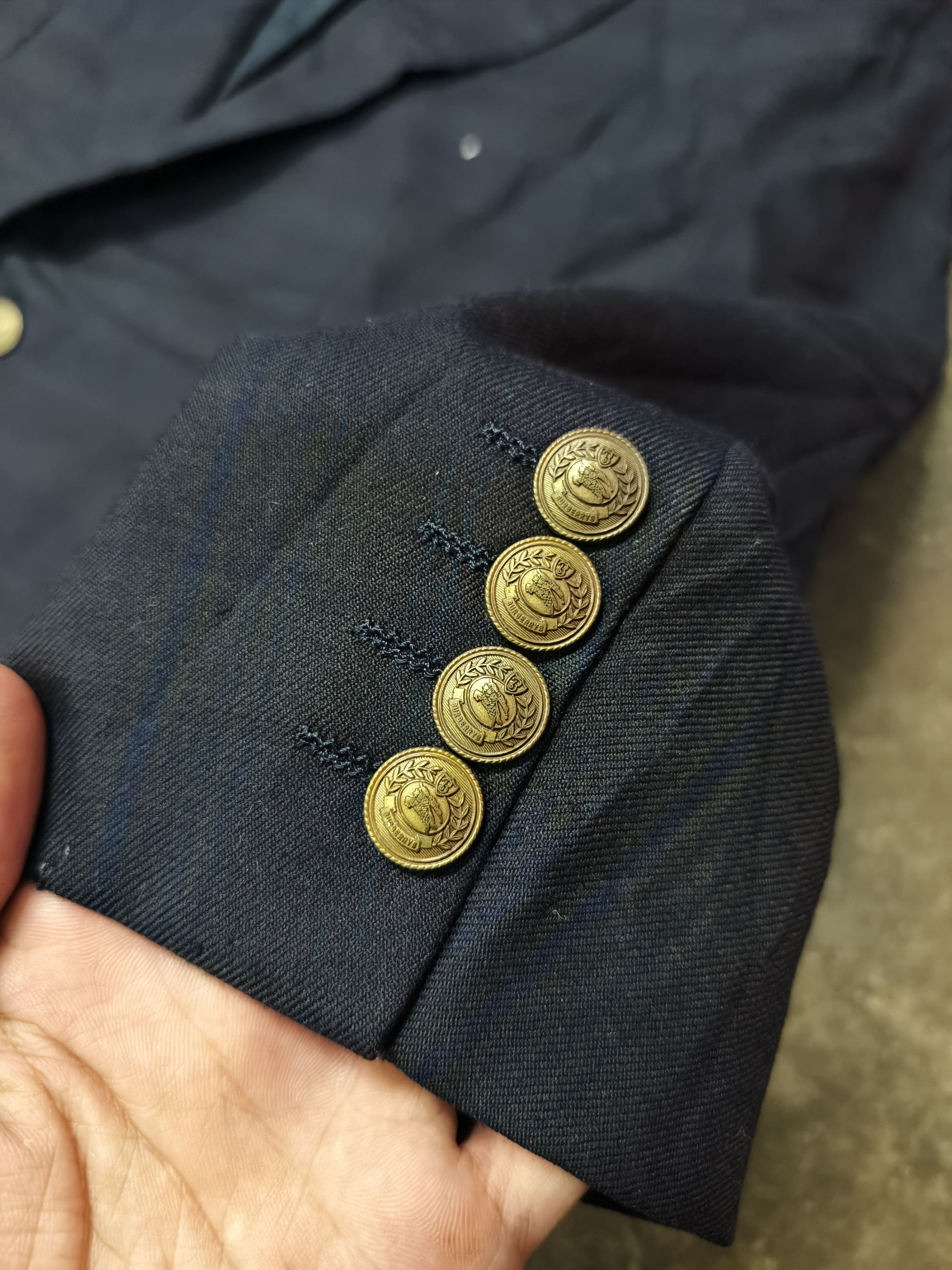 Burberry VINTAGE BURBERRY PLAID DISTRESSED BLAZER JACKET Size 42R - 5 Thumbnail