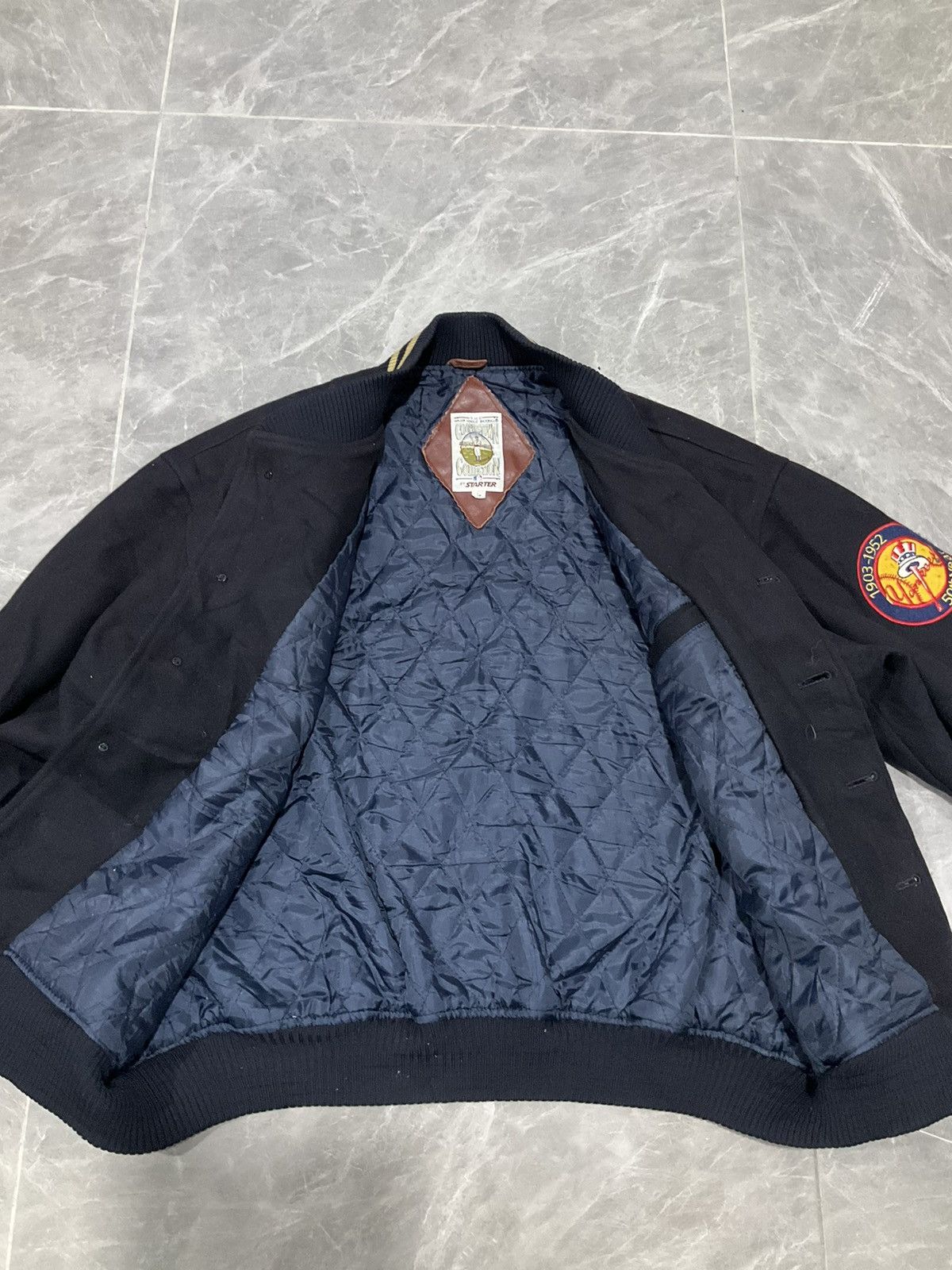 Starter Vintage Rare🔥 50year Varsity Jacket Yankees Embroidered MLB Size US L / EU 52-54 / 3 - 5 Thumbnail