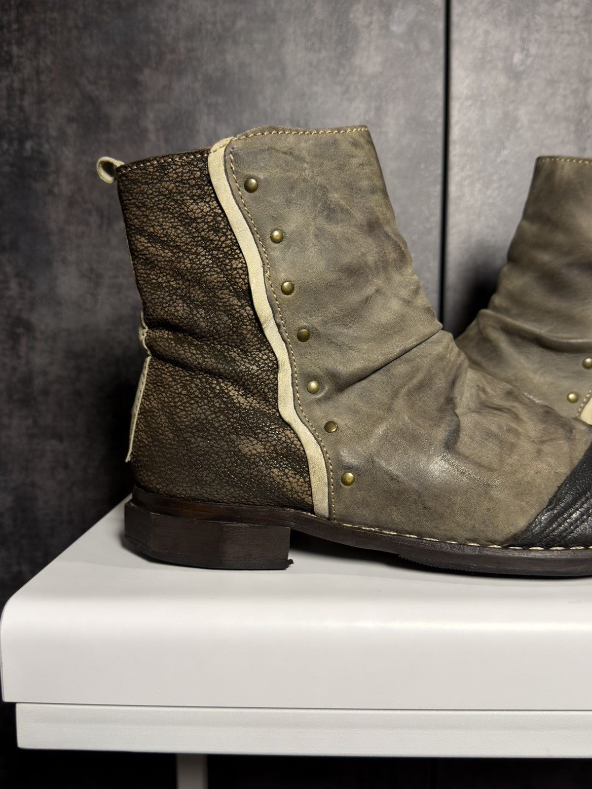 A.S.98 Vintage Leather Boots AS98 Guidi Balenciaga Dirk Owens Yohji Size US 9 / IT 39 - 6 Thumbnail