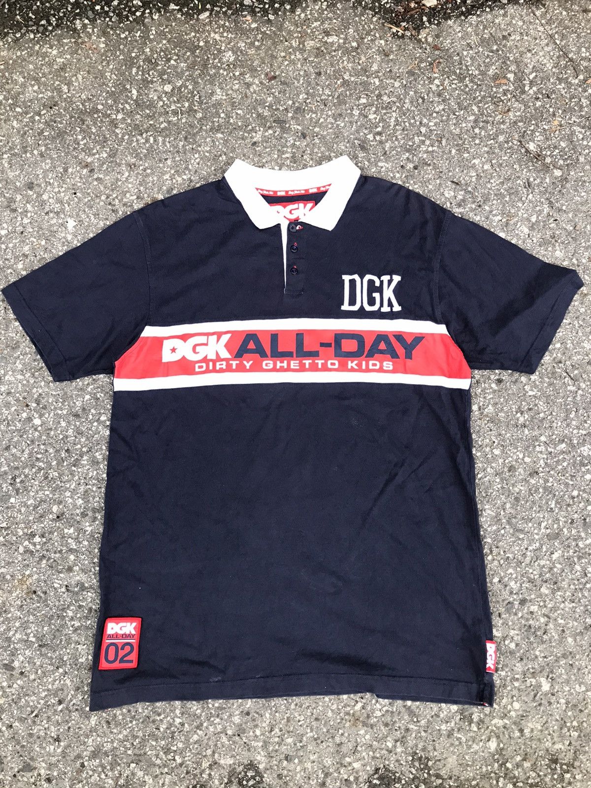 DGK(dirty getto kids)skate polo rugby shirt