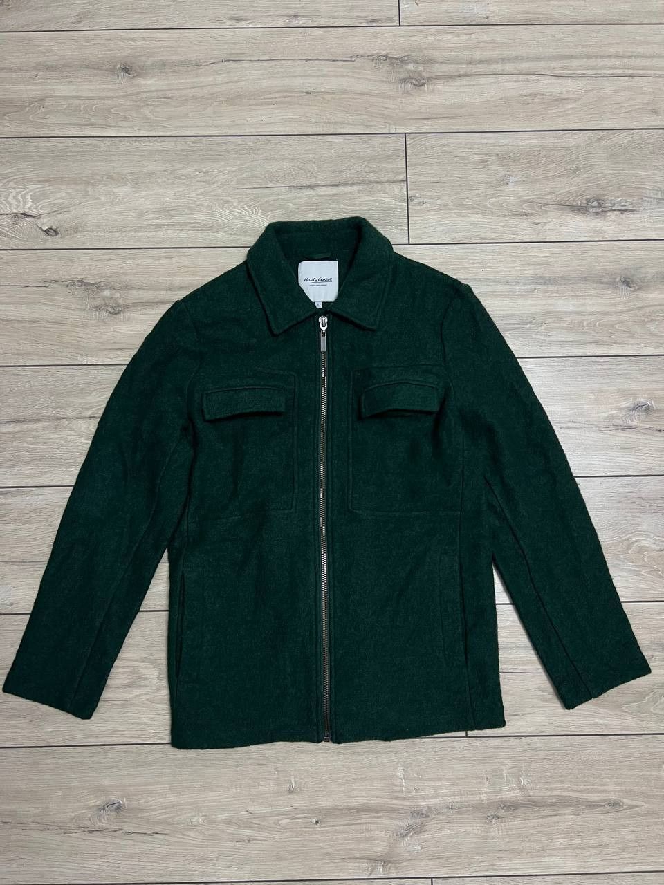 Hardy Amies Hardy Amies Boiled Wool Shirt Jacket Long Sleeve Full Zip Size US L / EU 52-54 / 3 - 1 Thumbnail