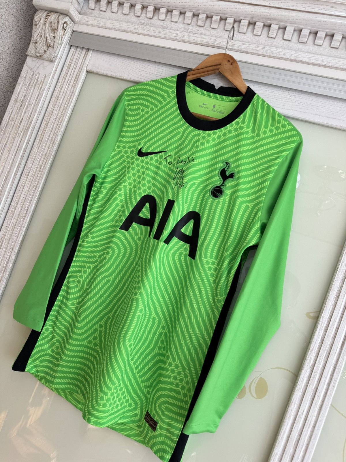Nike Hugo Lloris Signed Tottenham Hotspur Soccer Goalkeeper Kit Size US L / EU 52-54 / 3 - 4 Thumbnail