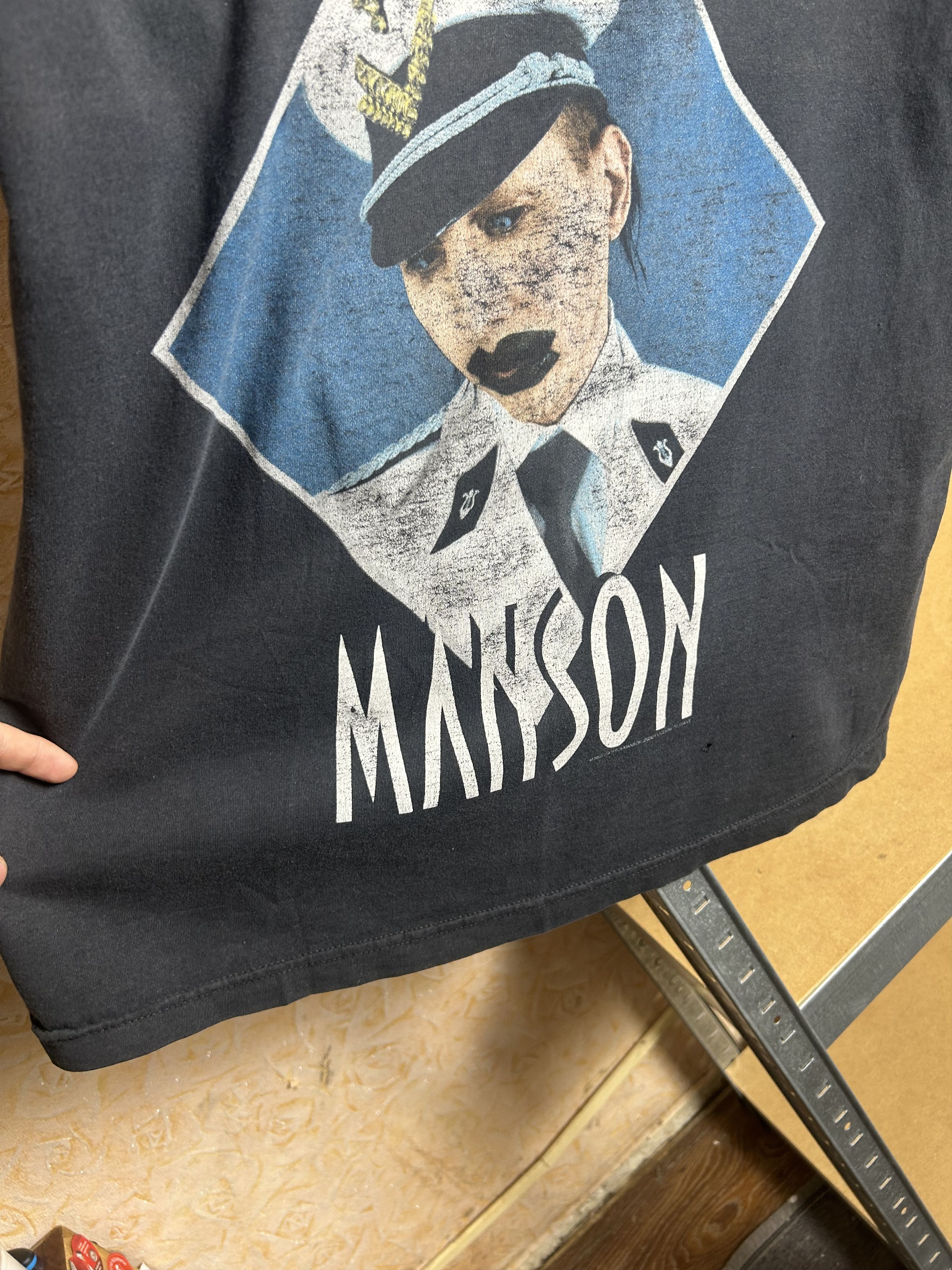 Band Tees Vintage 2003 Marilyn Manson Rock Band Tour T-shirt Size US M / EU 48-50 / 2 - 7 Thumbnail