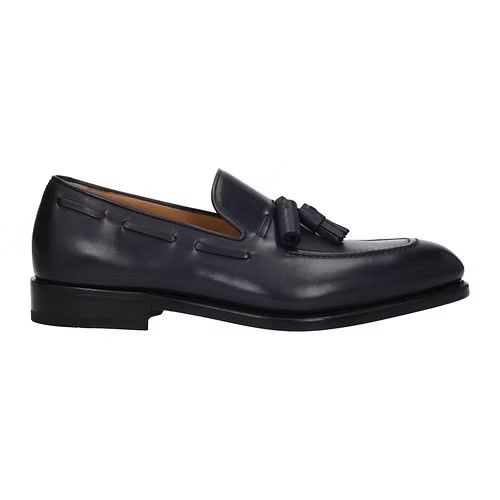 image of Salvatore Ferragamo Ob1O1E0424 Loafers In Blue Navy, Men's (Size 9)