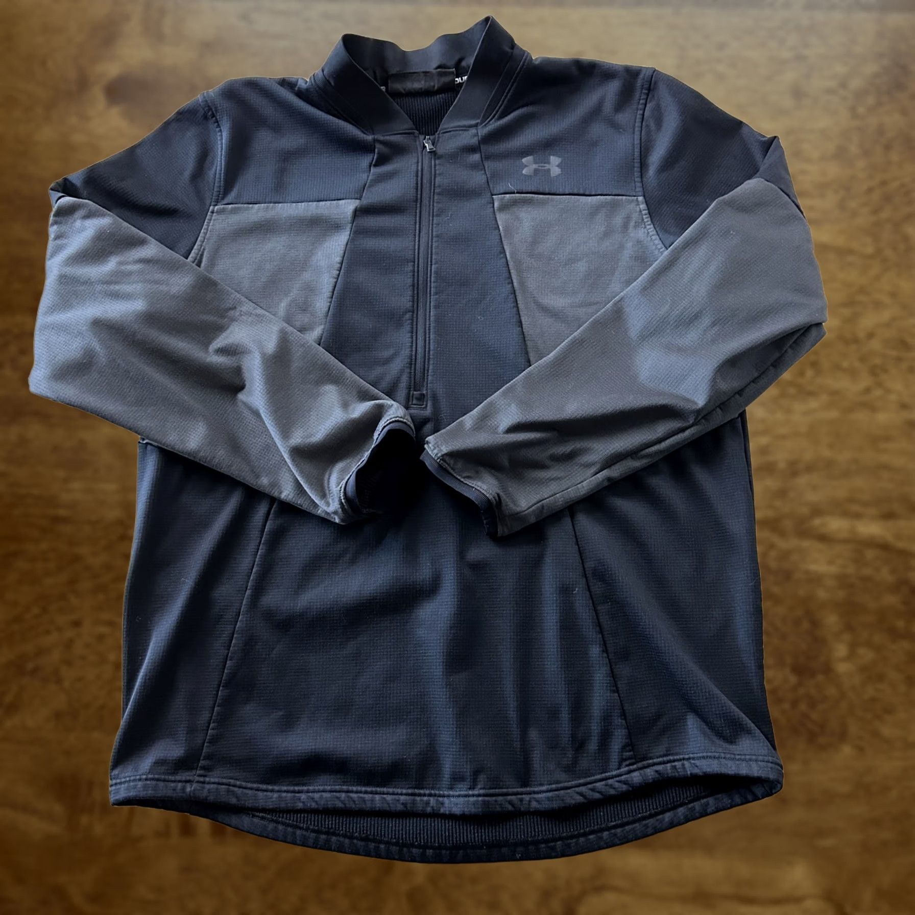 Under Armour Under Armour Pullover Mens XL Black ColdGear Colorblock 1/4 Zip Long Sleeve Top Size US XL / EU 56 / 4 - 1 Thumbnail
