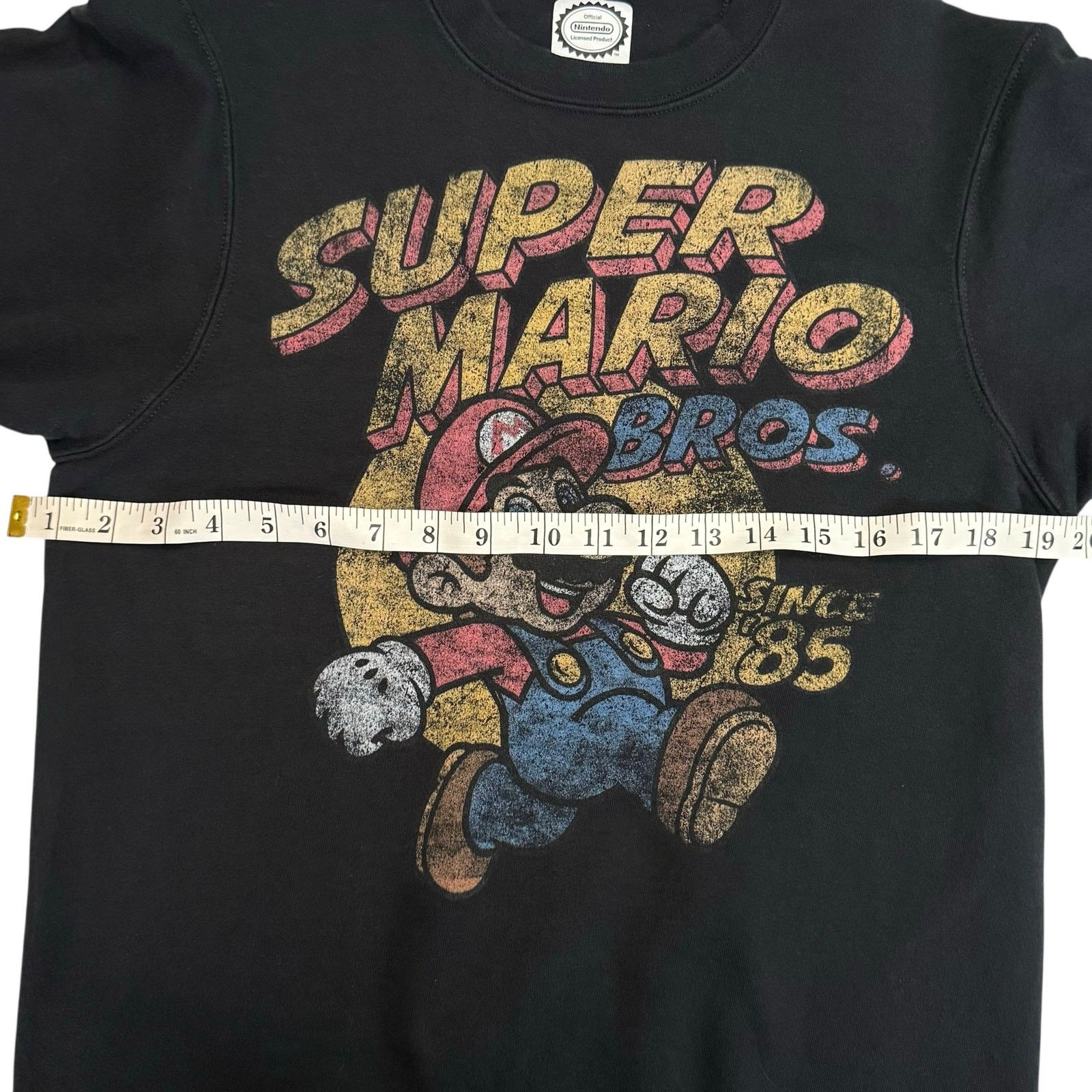 Nintendo Super Mario Bros Sweatshirt Since 1985 Black Nintendo Small Size US S / EU 44-46 / 1 - 13 Thumbnail