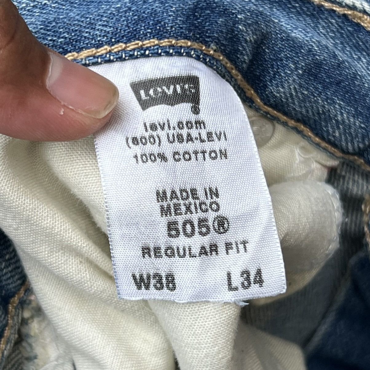 Levi's “LEVI’S” 505 SUN FADED DENIM JEANS Size US 38 / EU 54 - 12 Thumbnail