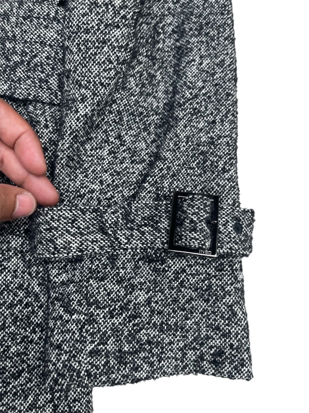 Yohji Yamamoto INED Wool Trench Double-Breasted Belted Made in Japan Size US S / EU 44-46 / 1 - 5 Thumbnail
