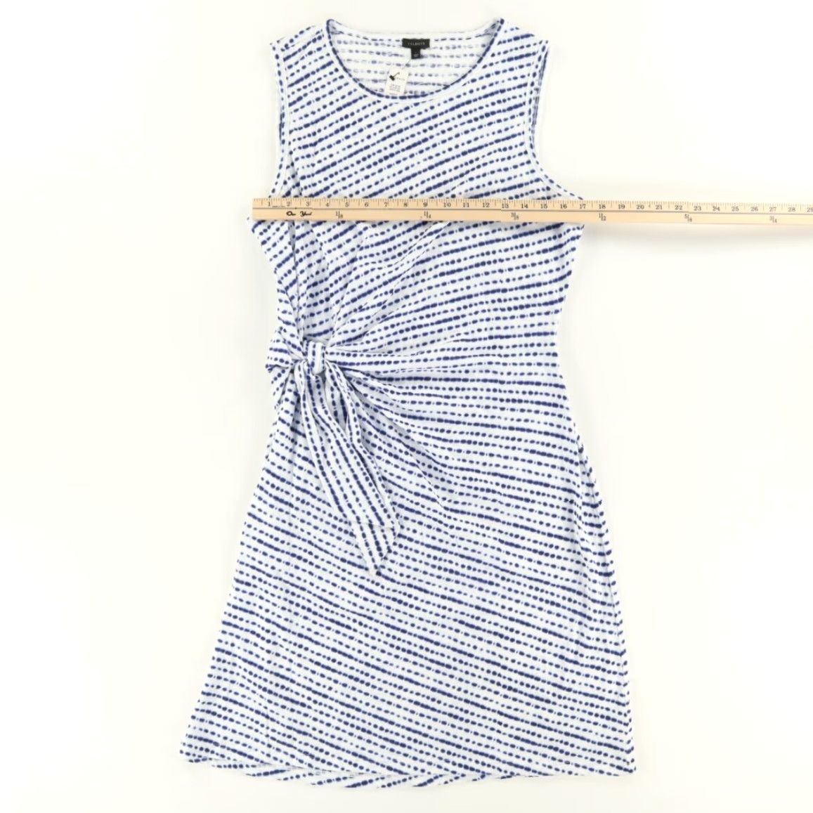 Talbots Talbots Cinch Waist Striped Dress White Women's L Shirt Dress Cinch Waist Striped White Talbots Women L Size L / US 10 / IT 46 - 3 Thumbnail