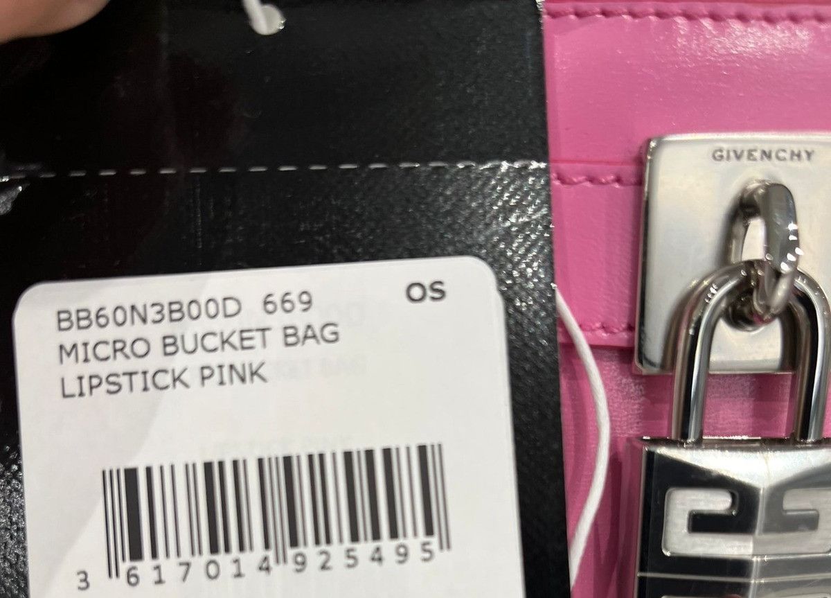 Givenchy oc11z0725 Size: OS / Micro Bucket Bag in Lipstick Pink Size ONE SIZE - 7 Thumbnail