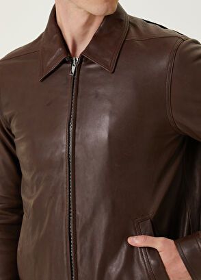 Rick Owens o1y0325 Leather Jacket in Brown Size US M / EU 48-50 / 2 - 2 Thumbnail