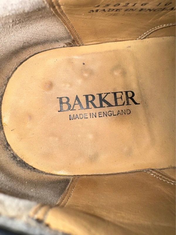 Barker Barker England Turing Calf Leather Oxford Brogue UK10 44 Size US 11 / EU 44 - 13 Thumbnail